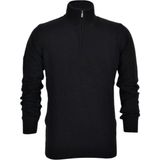 Raymons Erkek Spor Düz Fermuarlı Yaka Kazak R22949 BGL-ST03181 - Siyah