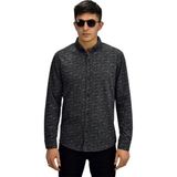 Raymons Erkek Spor Jakarlı Uzun Kol Gömlek R6500 BGL-ST03207 - 2XL - Siyah
