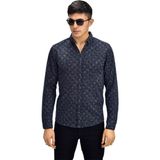 Raymons Erkek Spor Jakarlı Uzun Kol Gömlek R6520 BGL-ST03204 - 2XL - Lacivert