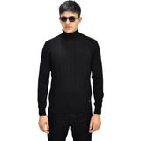 Raymons Erkek Spor Kazak Boğazlı Yaka Düz Renk Regular Fit Siyah R22507 BGL-ST03177