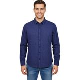 Raymons Erkek Spor Silim Fit Dokuma Gömlek BGL-ST04946 - İndigo - XL