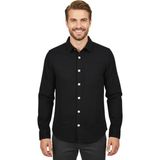 Raymons Erkek Spor Silim Fit Kanvas Tek Cepli Gömlek BGL-ST04955 - Siyah - XL