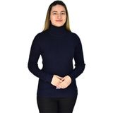 Raymons Kadın Büyük Beden Balıkçı Yaka Kazak R22897 BGL-ST03178-1 - Lacivert