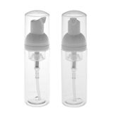RAYNAG 2 Paket Şeffaf Plastik Köpüklü Şişe Pompası Mini Seyahat Boyu Sabunluk, 50 ml / 18 oz