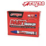 Rayno Paint Marker Kalem Mavi 12 Li - Rynpmm
