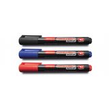 Rayno Permanent Marker Kalem 12 Adet – Kesik Uç (Chisel Tip) – Alkol Bazlı Kalıcı Keçeli Kalem – Cam, Plastik, Metal, Ahşap İçin – Siyah/Kırmızı/Mavi (Siyah)