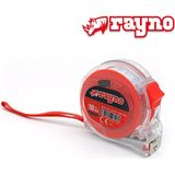 Rayno Şeffaf Şerit Metre 10M x 25 mm - 11514 Pratik Kullanım İçin Dayanıklı Ölçüm Aleti - 10 mt x 25 mm