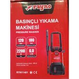 Rayno Yüksek Basınçlı Oto Yıkama Makinesi 2500W 180 Bar