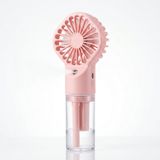 RAYPOW Nebülizörlü El Vantilatörü, USB Tip C Şarj Edilebilir Mini Taşınabilir Fan Kablo Dahil, 4 Hızlı, Şeffaf Su Deposu, El ve Ofis Kullanımı (Pembe)