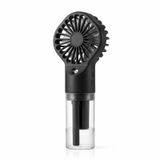 RAYPOW Nebülizörlü El Vantilatörü, USB Tip C Şarj Edilebilir Mini Taşınabilir Fan Kablo Dahil, 4 Hızlı, Şeffaf Su Deposu, El ve Ofis Kullanımı (Siyah)