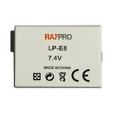 Raypro Canon Eos 550D 600D 650D 700D Için Lp-E8 Batarya Pil