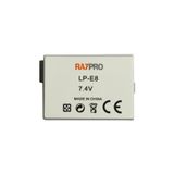 Raypro Canon Eos 550d 600d 650d 700d Için Lp-e8 Batarya