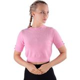Rays 24292 Yaka Taş Detay Sakallı Kazak Pembe - Standart