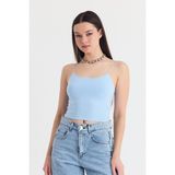 Rays Mavi Ince Askılı Fitted Basic Atlet Kadın 947 Hafif Tasarım ve Nefes Alabilir Kumaş - XL