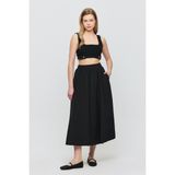 Rays Siyah Cep Detay Mevlana Etek 3950 - 2XL