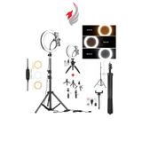 RAYTENG Makyaj Ring Light Youtuber Tiktok Çekim Işığı 14ınç +2.1 Mt Tripod +profesyonel Masa Üstü Ayaklı