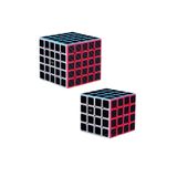 RAYTOYS OYUNCAK 2 Set Vıp Professıonal Qy Speed Cube Corbon Fiber Cube Vıp 2li Set 4x4 5x5 Zeka Küpü Cube