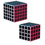 Raytoys Oyuncak 2 SET VIP PROFESSIONAL QY SPEED CUBE CORBON FİBER CUBE VIP 2Lİ SET 4X4 5X5 ZEKA KÜPÜ RUBİKS CUBE