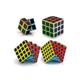 RAYTOYS OYUNCAK 4 SET PROFESSIONAL QY SPEED CUBE CORBON FİBER CUBE VIP 4LÜ SET 2X2 3X3 4X4 5X5 ZEKA KÜPÜ CUBE