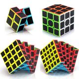 Raytoys Oyuncak 4 SET PROFESSIONAL QY SPEED CUBE CORBON FİBER CUBE VIP 4LÜ SET 2X2 3X3 4X4 5X5 ZEKA KÜPÜ RUBİKS CUBE