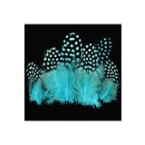 RAYTOYS OYUNCAK 50 Adet Puantiyeli Mavi Siyah Kuş Tüyü Mavi Kuş Tüyü Decor Blue Bırd Feather Mavi Şeffaf Balon Tüyü MAVİ