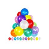 RAYTOYS OYUNCAK VIP 100 PCS METALLIC MULTİ COLORS BALLOON VIP KALİTE PARLAK METALİK RENKLİ BALON HELYUM GAZI UYUMLU RENKLİ