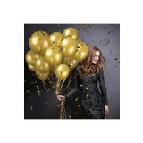 RAYTOYS OYUNCAK VIP 100 PCS SHINY METALLIC GOLD BALLOON VIP KALİTE PARLAK METALİK GOLD BALON HELYUM GAZI UYUMLU GOLD