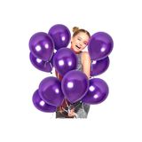 RAYTOYS OYUNCAK VIP 100 PCS SHINY METALLIC PURPLE BALLOON VIP KALİTE PARLAK METALİK MOR BALON HELYUM GAZI UYUMLUDUR MOR