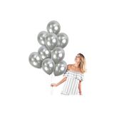 RAYTOYS OYUNCAK VIP 100PCS SHINY METALLIC SİLVER BALLOON VIP KALİTE PARLAK METALİK GÜMÜŞ BALON HELYUM GAZI UYUMLUDUR GÜMÜŞ