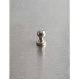 Raz 10'lu Manyetik Metal Raptiye Seti - Metal Pano Mıknatısı ve Magneti / Neodyum Mıknatıs/ Magnetic Push Pin - Gümüş