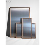 Raz Manyetik Metal Pano Duvar Panosu (Cilalı Kayın Ahsap)- Ahsap Çerçeveli Not ve Fotoğraf Panosu (Magnetic Board) - 30*60 - Ahşap