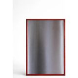 Raz Manyetik Metal Pano Duvar Panosu (Kırmızı Ahşap) - Ahsap Çerçeveli Not ve Fotoğraf Panosu (Magnetic Board) - 30*60