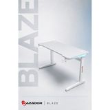 Razador Blaze Rgb Ledli Oyuncu Masası 120X60X74 Siyah - Beyaz