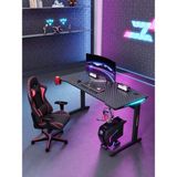 Razador Blaze Rgb Ledli Oyuncu Masası 120X60X74 Siyah