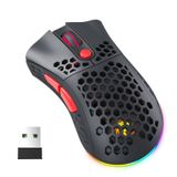 RAZEAK Kablosuz Oyun Faresi X33 Hafif Petek Kabuk 10K Optik Sensör Ayarlanabilir DPI Çift Mod 2.4G/PC/Laptop/Mac için Kablolu Bağlantı