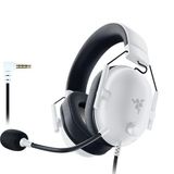 Razer BlackShark V2 X (PlayStation) - PlayStation 5 konsolu için kablolu e-spor kulaklık (250g, kardioid mikrofon, 50mm sürücüler, pasif gürültü engelleme, 3.5mm jak) Beyaz