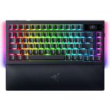 Razer Blackwidow V4 Pro 75% - Kablosuz Hotswap Oyun Klavyesi - Oled Ekran (Kumanda Kadranı, Bağlantı 4K Hz Ve Bluetooth, Snap Tap, Manyetik Bilek Desteği) Qwerty Abd Düzeni | Siyah