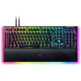 Razer Blackwidow V4 Pro (Sarı Anahtarlar) Mekanik Oyun Klavyesi (Mekanik Anahtarlar, Sessiz, Kaydırma Tekerleği, 8 Özel Makro Tuşu, Sentetik Deri Bilek Desteği, Rgb Chroma) Fr Klavye, Fr Düzeni