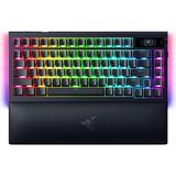 Razer Blackwidow V4 Pro%75 - Kablosuz Çalışırken Değiştirilebilir Oyun Klavyesi - OLED Ekran (Komut - Renkli
