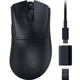 Razer DeathAdder V3 HyperSpeed - 26K DPI ile ultra hafif kablosuz ergonomik e-spor oyun faresi (55g hafif, yumuşak dokunuşlu kaplama, 100 saat pil ömrü, HyperSpeed) Siyah