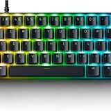 Razer Huntsman Mini (Mor Anahtar) - Opto-mekanik anahtarlı kompakt% 60 oyun klavyesi (PBT tuş başlıkları, çıkarılabilir USB-C kablosu) QWERTY | ABD düzeni, siyah