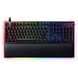 Razer Huntsman V2 Analog - Analog Optik Anahtarlı Premium Oyun Klavyesi (Ergonomik Bilek Desteği, Dijital Döner Kontrol, 4 Medya Tuşu, Rgb Chroma) Birleşik Krallık Düzeni | Siyah