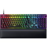 Razer Huntsman V2 (Mor Anahtar) - Neredeyse Gecikmesiz Optik Oyun Klavyesi (Tıklanabilir Optik Anahtarlar, Çift Yönlü Pbt Tuş Başlıkları, Bilek Desteği) Qwertz De Düzeni | Siyah
