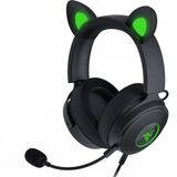 Razer Kraken Kitty V2 Pro - Değiştirilebilir Kulaklı Ve Reaktif Akış Aydınlatmalı Kablolu Rgb Kulaklık (Triforce Titanyum 50 Mm Sürücü, Hyperclear Kardioid Mikrofon) Siyah