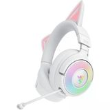 Razer Kraken Kitty V3 Pro - Oyun İçin Kablosuz Rgb Kitty Kulaklık - Reaktif Akışlı Kedi Kulakları - Triforce 40Mm Sürücüler - Hyperspeed Kablosuz Ve Bluetooth - Thx Spatial Audio | Beyaz