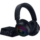 Razer Kraken V4 Pro - Kontrol hub'lı kablosuz oyun kulaklığı - Sensa HD haptikler (OLED kontrol hub'ı, TriForce 40mm sürücüler, HyperSpeed & Bluetooth, THX Audio) Siyah