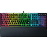 Razer Ornata V3 - Düşük Profilli Oyun Klavyesi (Hibrit Mecha-Membran Anahtar, UV Kaplamalı Tuş Başlıkları, Manyetik Yumuşak Dokunuşlu Bilek Dayanağı, RGB Chroma) ABD Düzeni | Siyah