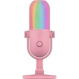 Razer Seiren V3 Chroma - RGB USB Mikrofon - Tap-to-Mute özellikli Süperkardioid Kondenser Mikrofon (Reaktif Aydınlatma, Dijital Kazanç Sınırlayıcı ve Entegre Şok Emici) Quartz