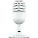 Razer Seiren V3 Mini - Ultra kompakt USB mikrofon (14 mm kondansatörlü mikrofon, süper kardiyot karakteristiği, LED göstergeli dokun-sessiz sensör, entegre amortisör, tak ve çalıştır tasarımı) beyaz