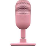 Razer Seiren V3 Mini – Ultra kompakt USB mikrofon (14 mm süper kardioid kondansatörlü mikrofon, LED göstergeli, entegre amortisör, tak ve çalıştır tasarımı) Quartz